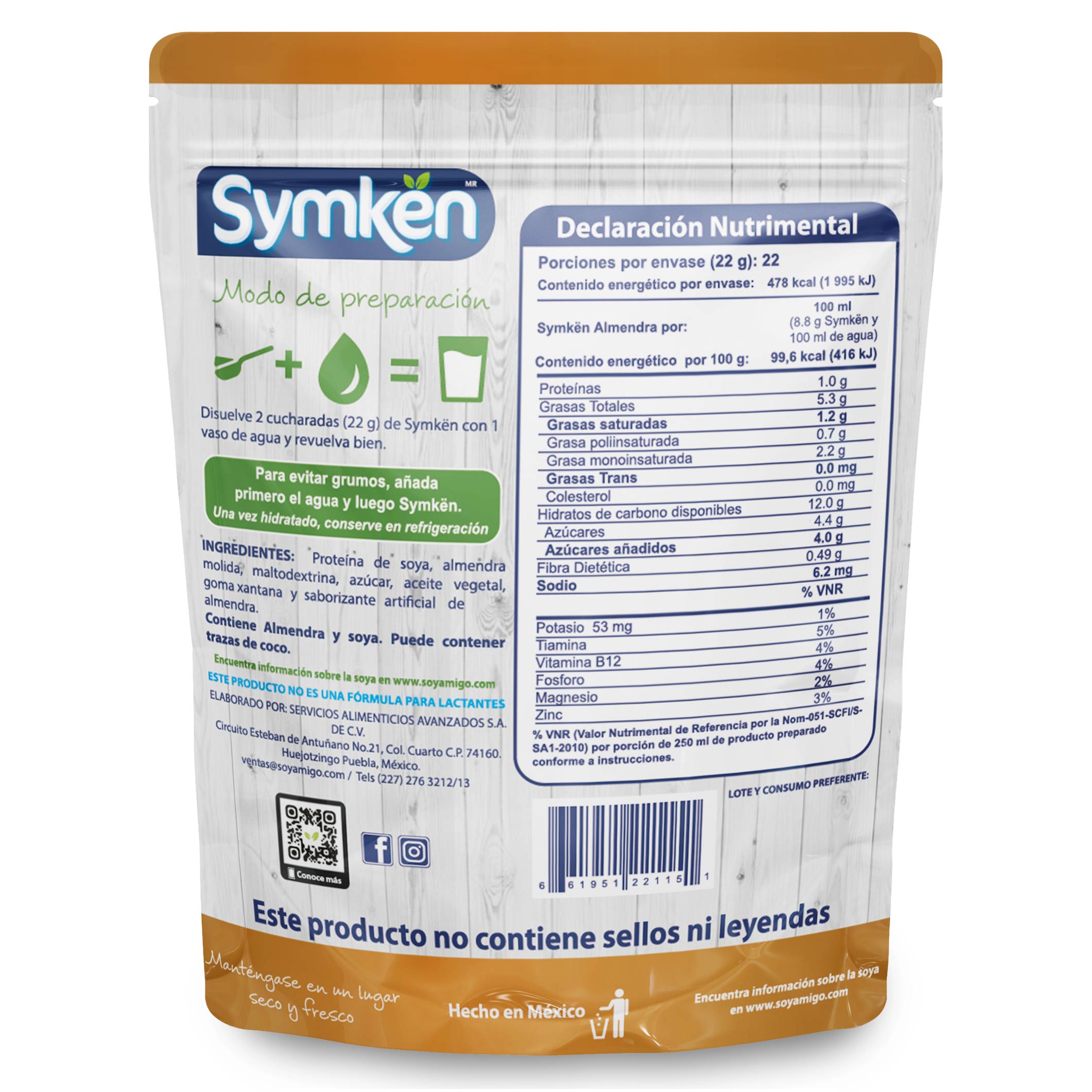 Symkën Almond Bag 480g