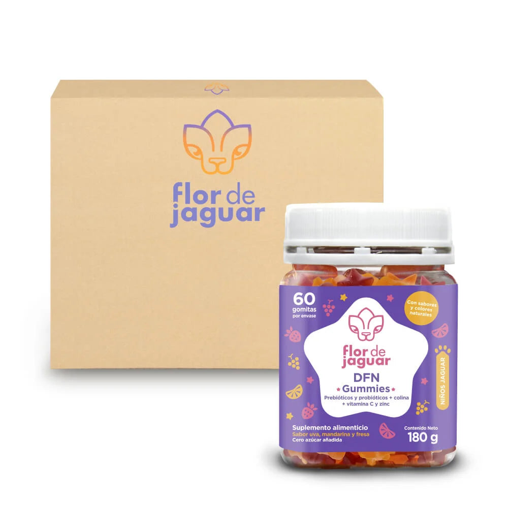 Caja de 24 piezas Flor de Jaguar DFN Gummies 180g