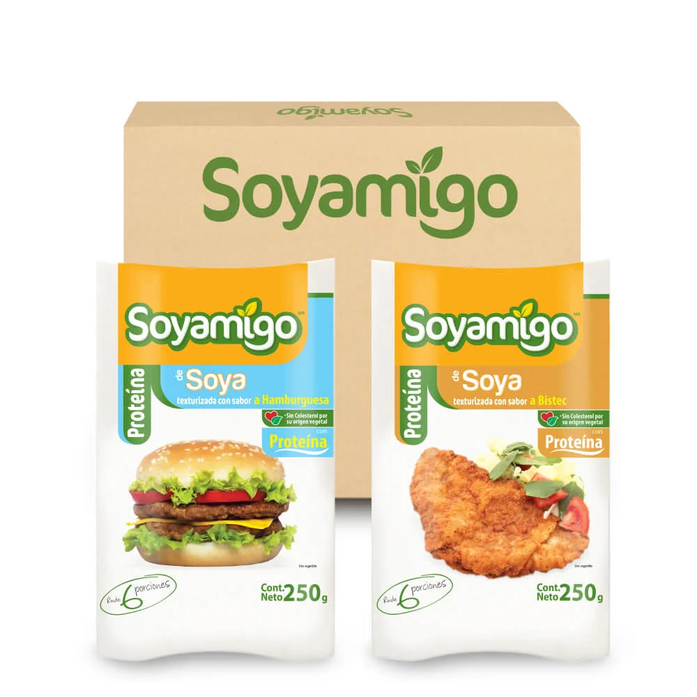 Caja de 24 piezas Mix Hamburguesa y Bistec 250g