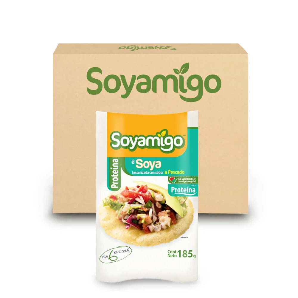 Caja de 24 piezas Soyamigo sabor Pescado 185g