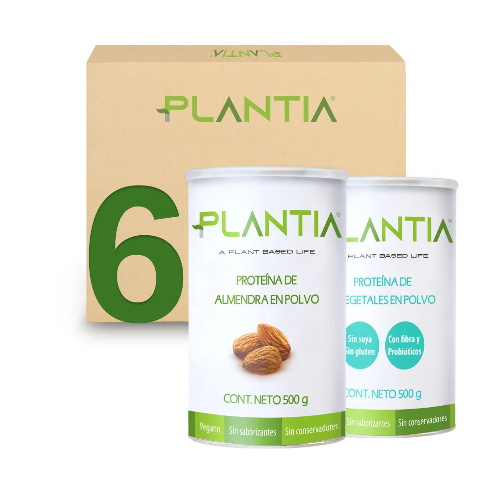 Caja de 6 piezas Mix Proteínas de Almendra y 8 Vegetales 500g