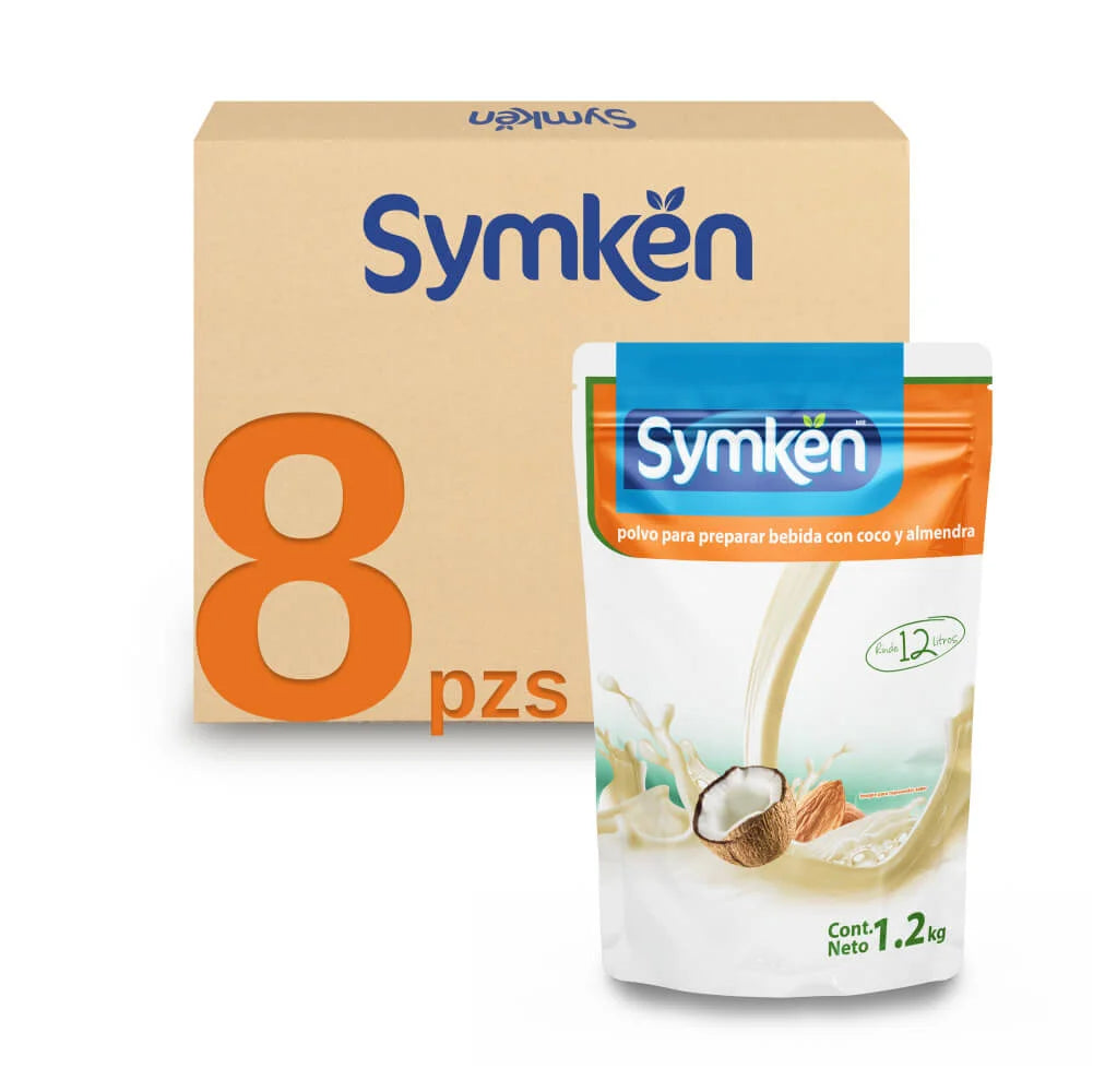 Caja de 8 piezas Symkën Coco-Almendra 1,200g