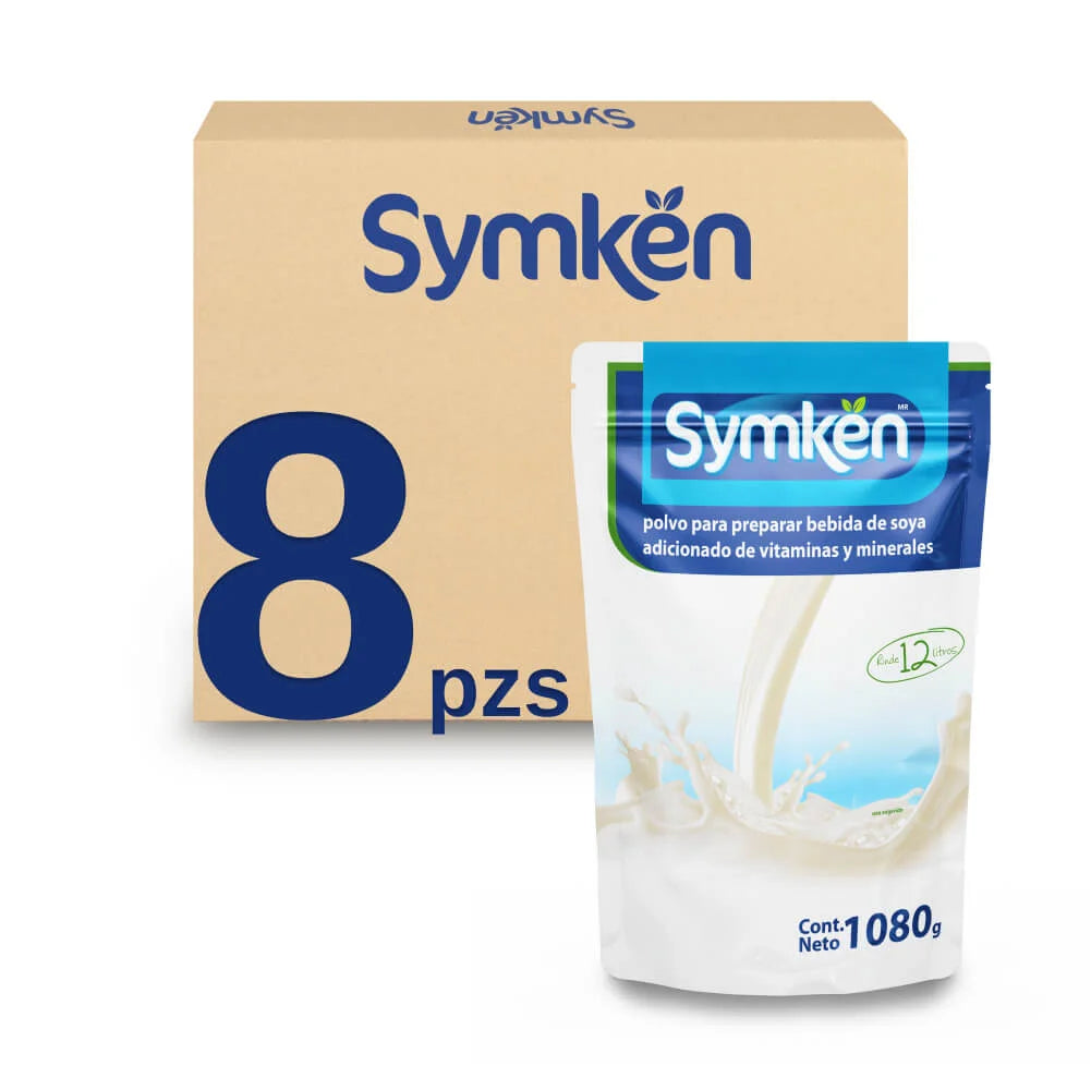 Caja de 8 piezas Symkën Soya Natural 1,080g