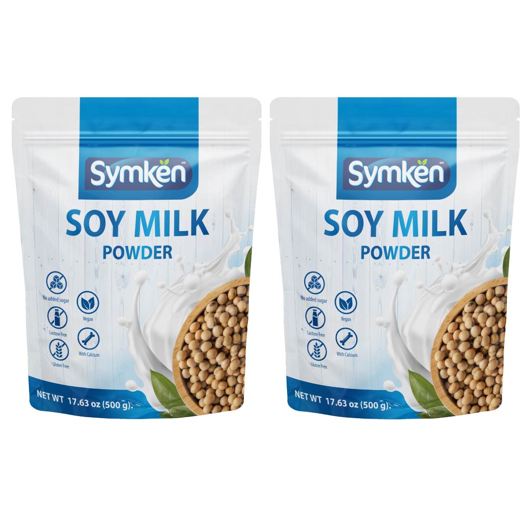 Duo-Pack Symkën Leche de Soya Natural Sin Azúcar Bolsa 500g