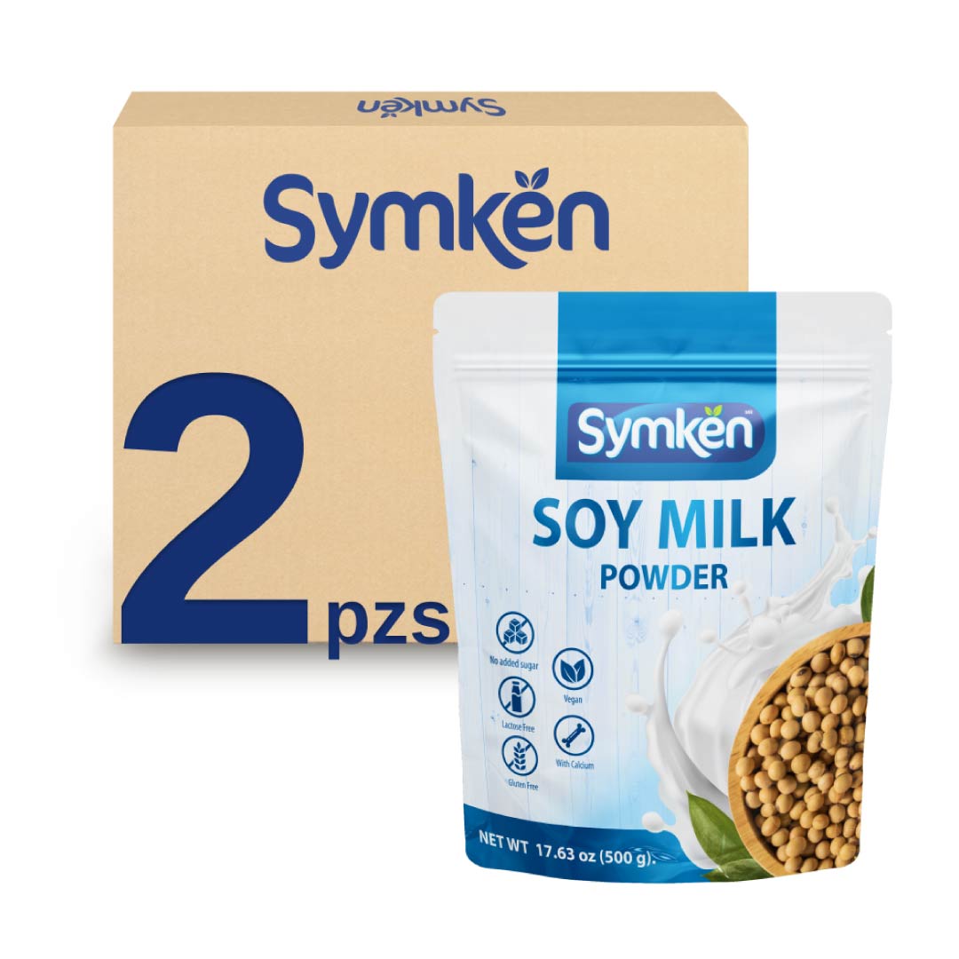 Duo-Pack Symkën Leche de Soya Natural Sin Azúcar Bolsa 500g