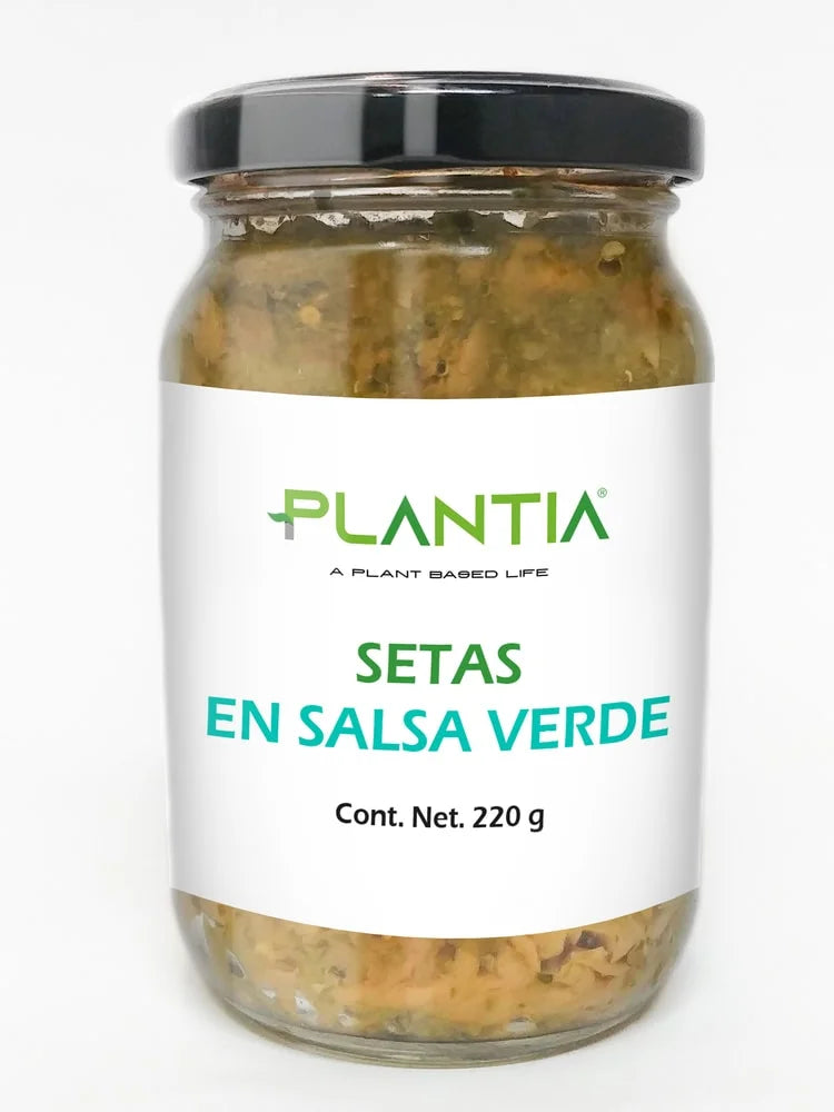 PLANTIA Chicharrón de Setas en Salsa Verde 220g