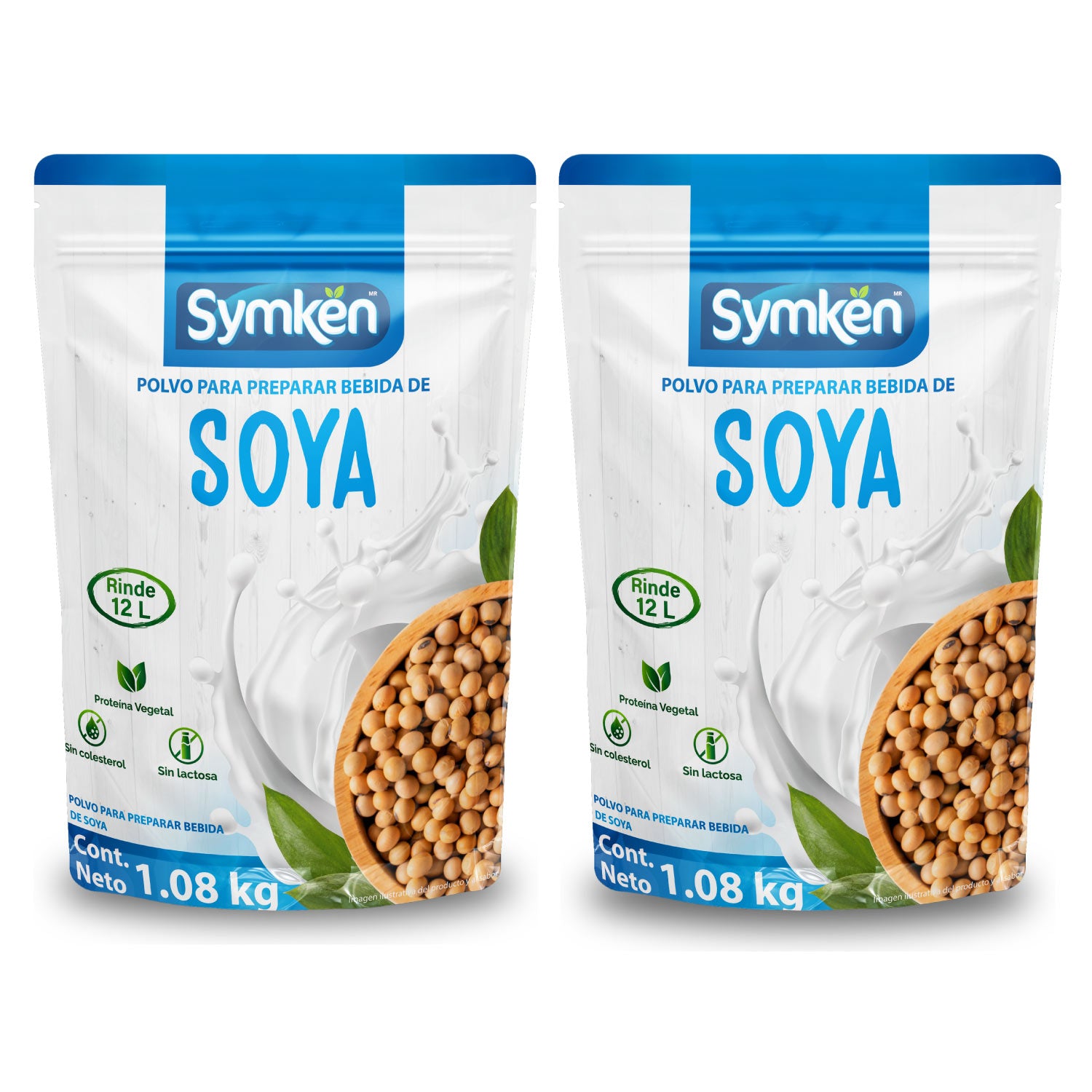 Duo-Pack Symkën Soya Natural 1,080 g