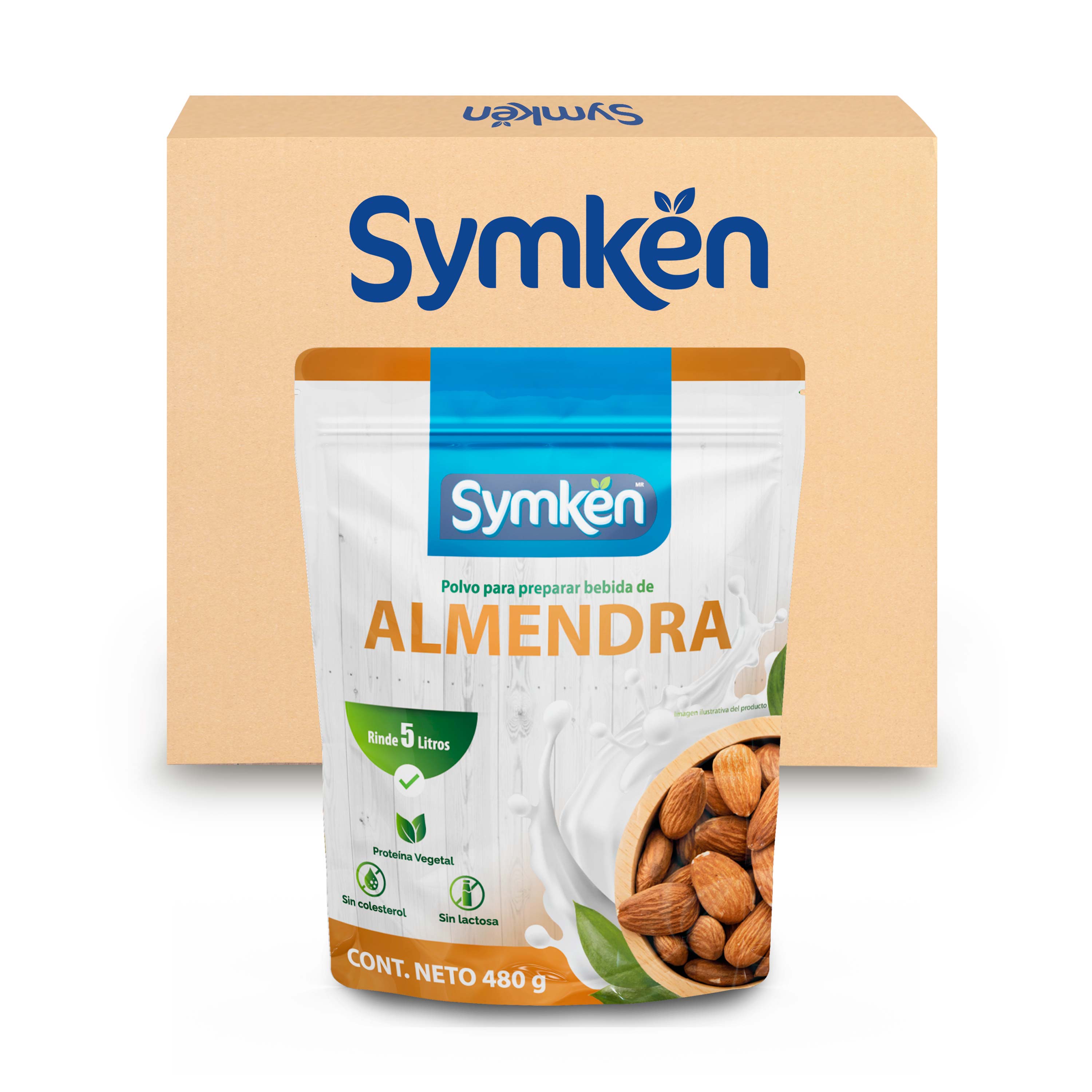 Caja de 16 piezas Symkën Almendra 480g | $ 158.60 por pieza