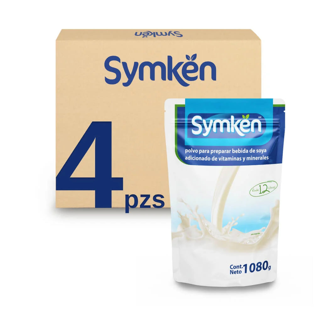 Caja de 4 piezas Symkën Soya Natural 1,080g 