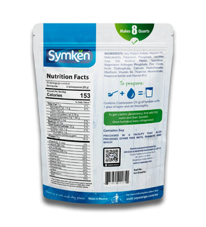 Symkën Leche de Soya Natural Sin Azúcar Bolsa 500g