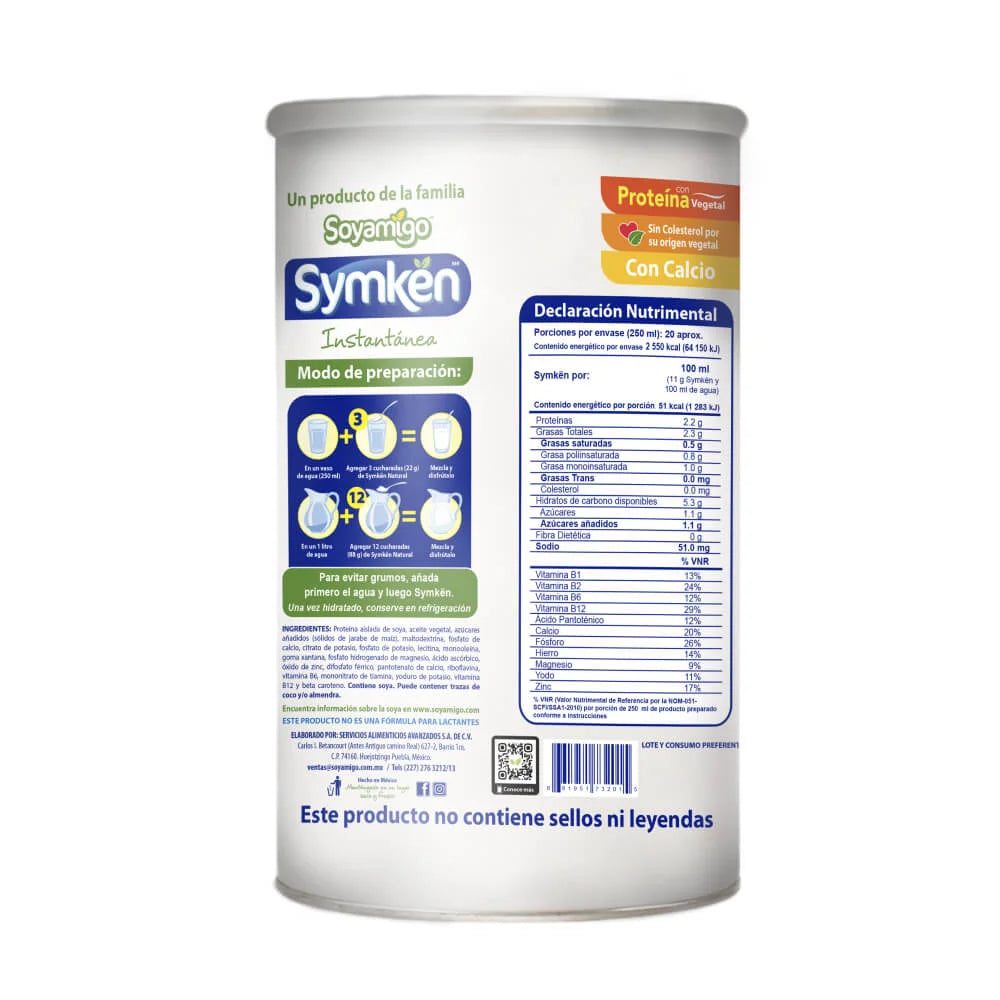 Symkën Soya Natural bote 450g