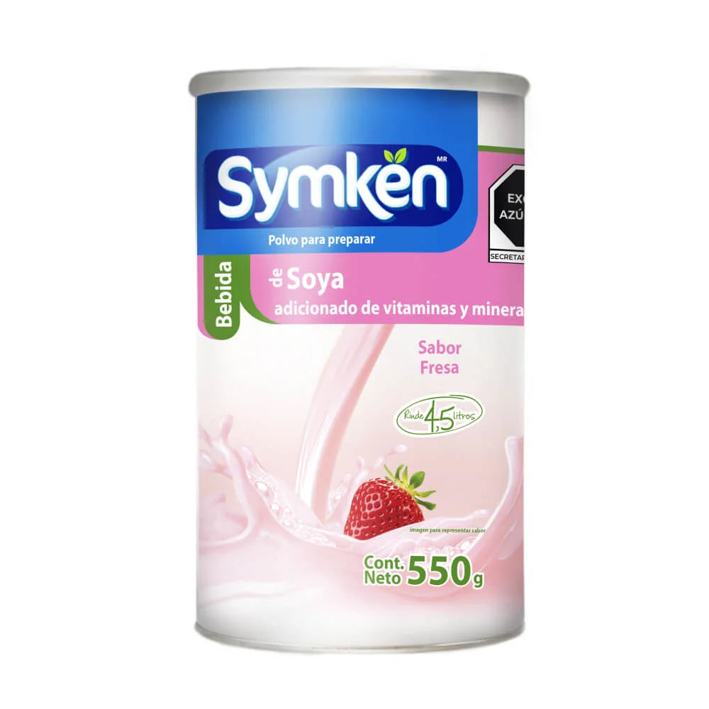 Symkën Soya sabor Fresa bote 550g